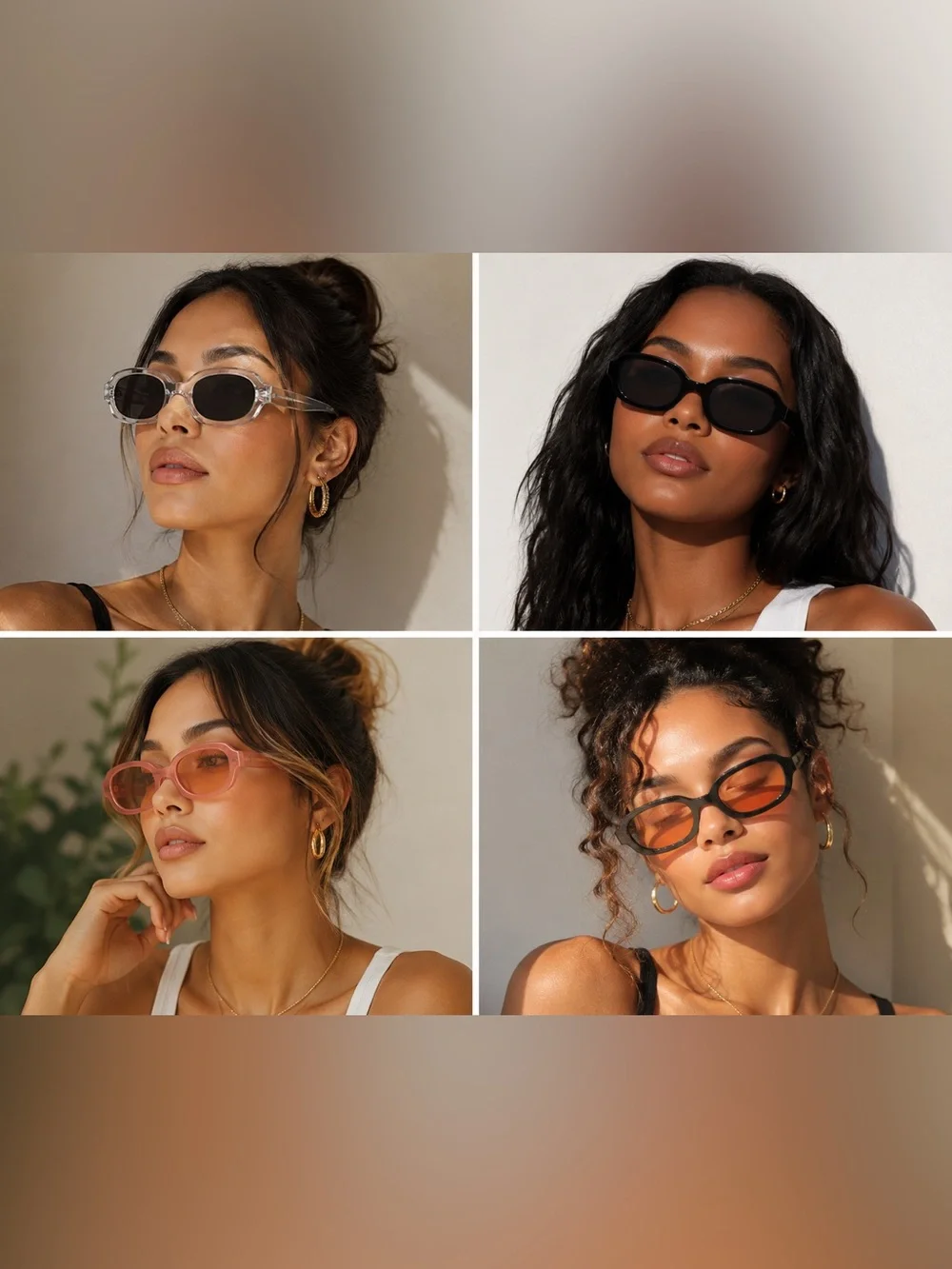 Retro Chic Black Frame Sunglasses with Brown Lenses